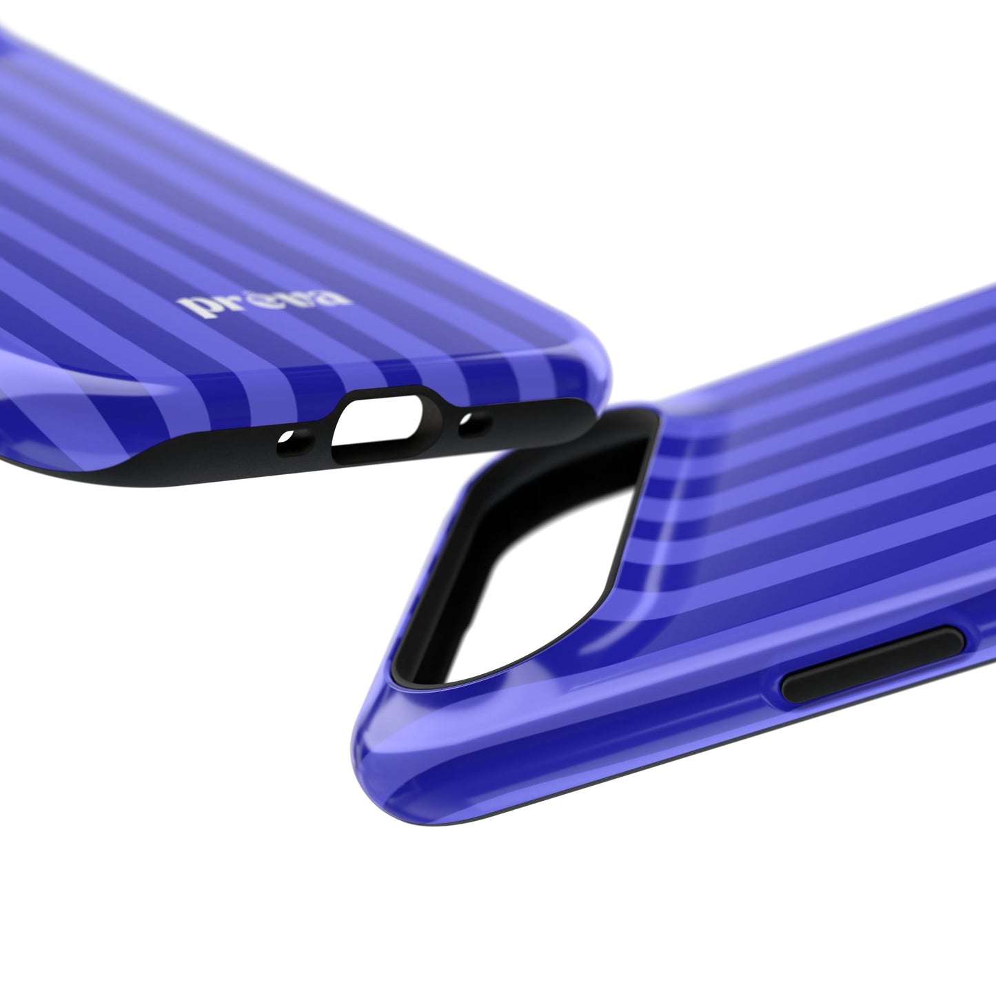 Neon Blue Stripes Phone Case