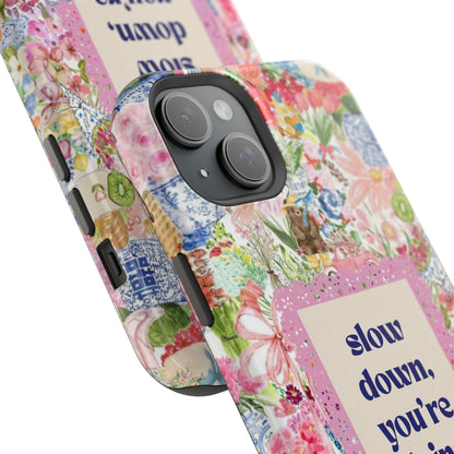 Slow Down Flowers x notsoken Phone Case
