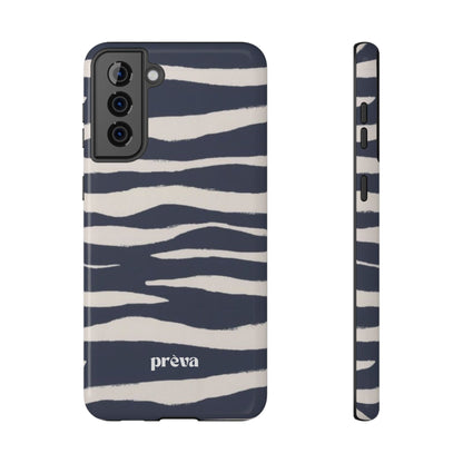Navy & Cream Zebra Phone Case