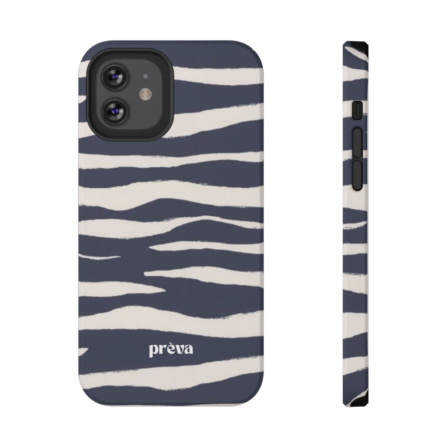 Navy & Cream Zebra Phone Case