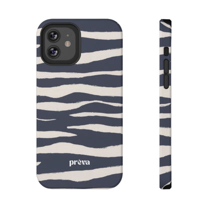 Navy & Cream Zebra Phone Case