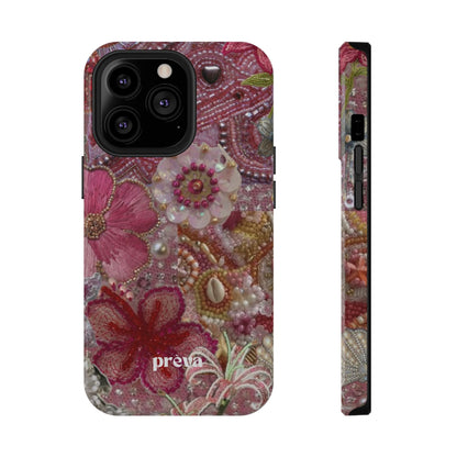 Floral Embroidery Phone Case