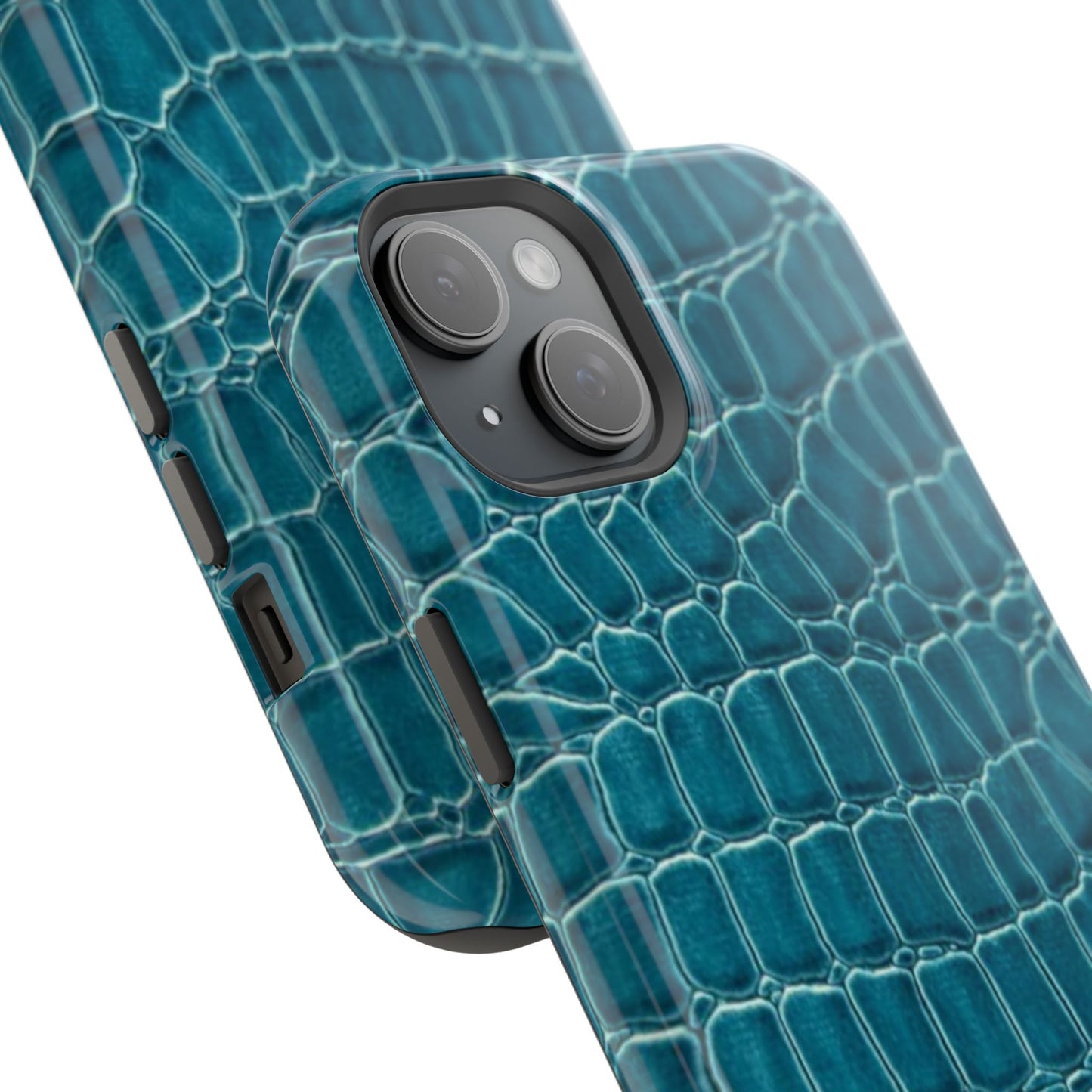 Teal Croc Phone Case
