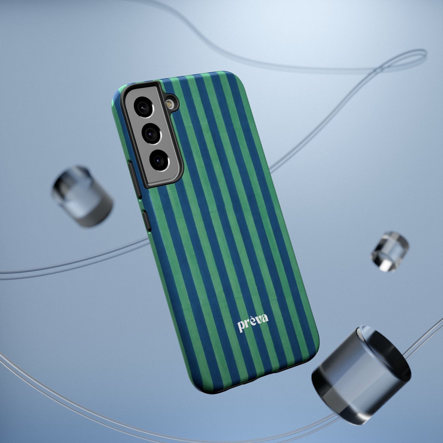 Green & Blue Stripes Phone Case