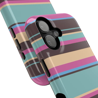 Cocoa Palm Stripes Phone Case