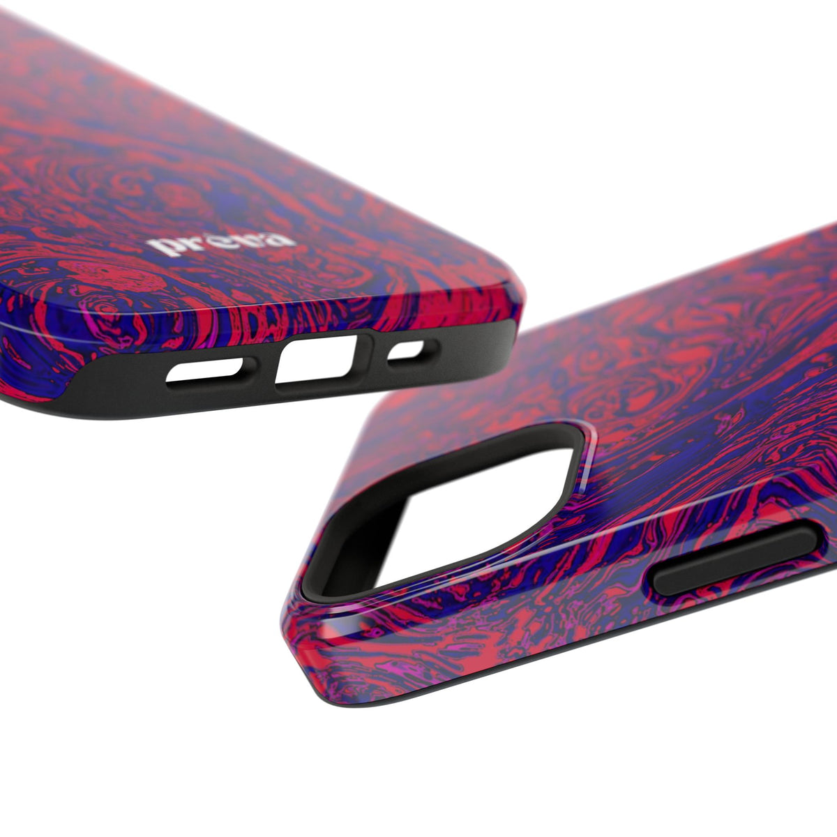 Marbled Red & Purple Impact Phone Case