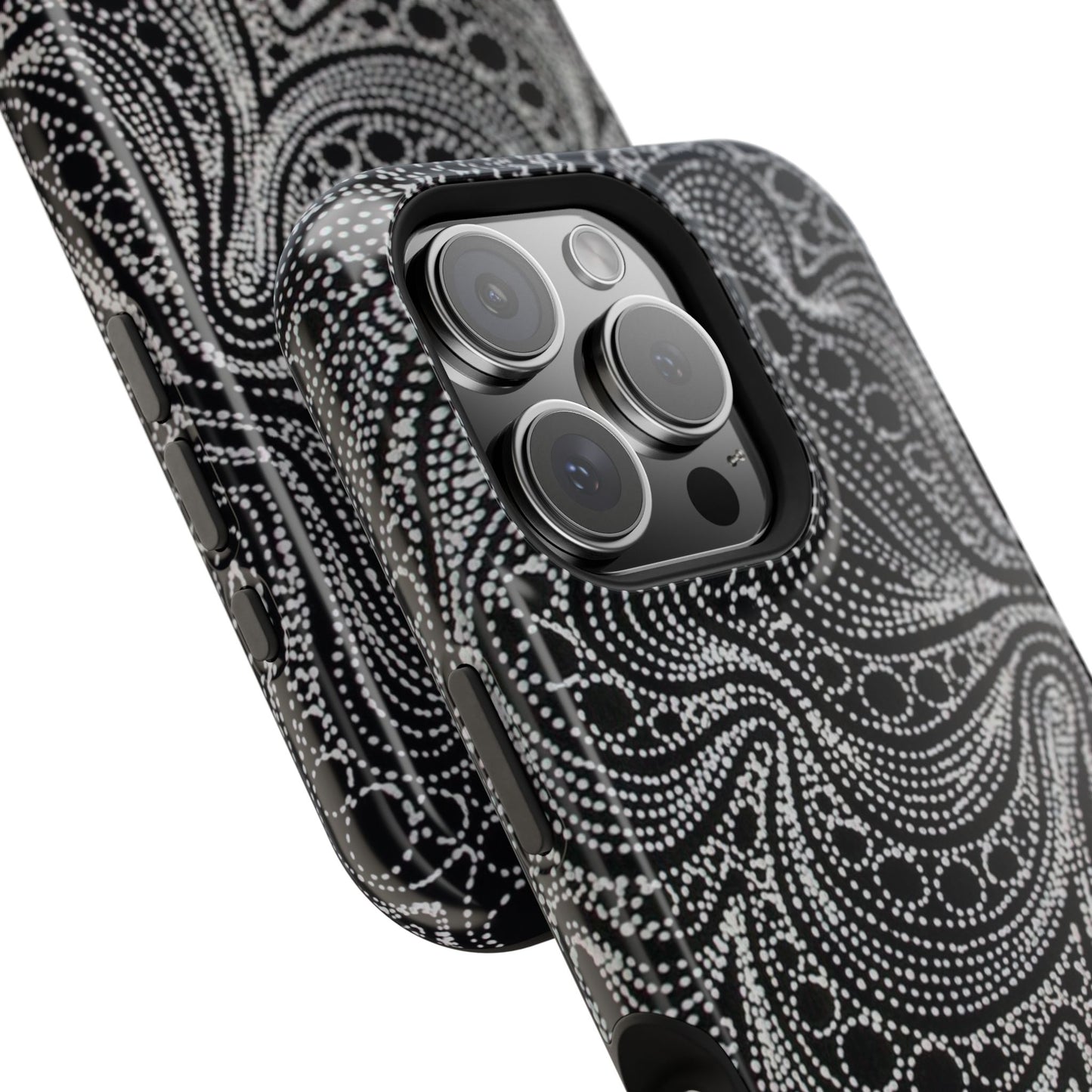 Abstract Midnight Lace Phone Case