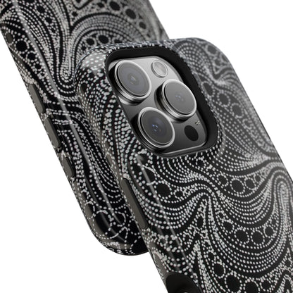 Abstract Midnight Lace Phone Case