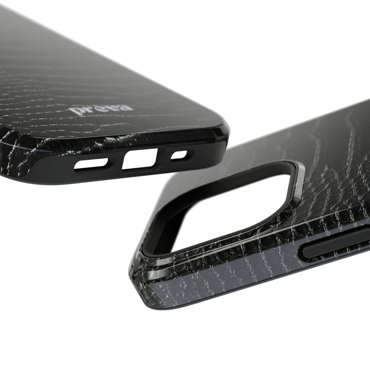 Black Croc Phone Case