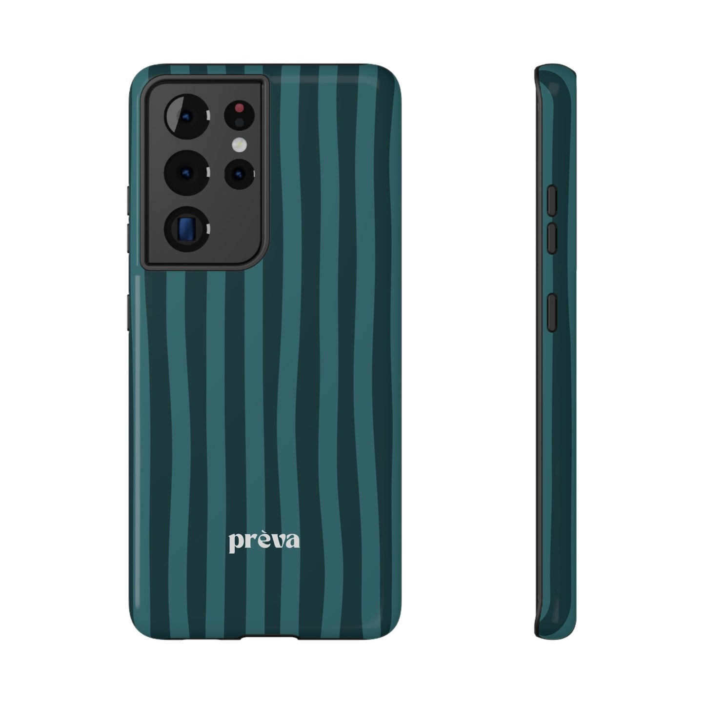 Dark Stripes Turquoise Phone Case