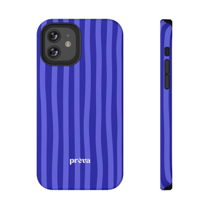 Neon Blue Stripes Phone Case