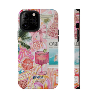 Pink Cocktail Collage Phone Case