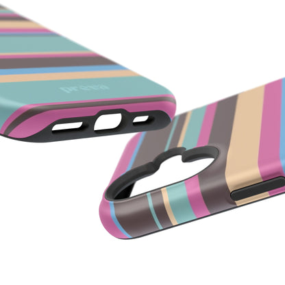 Cocoa Palm Stripes Phone Case