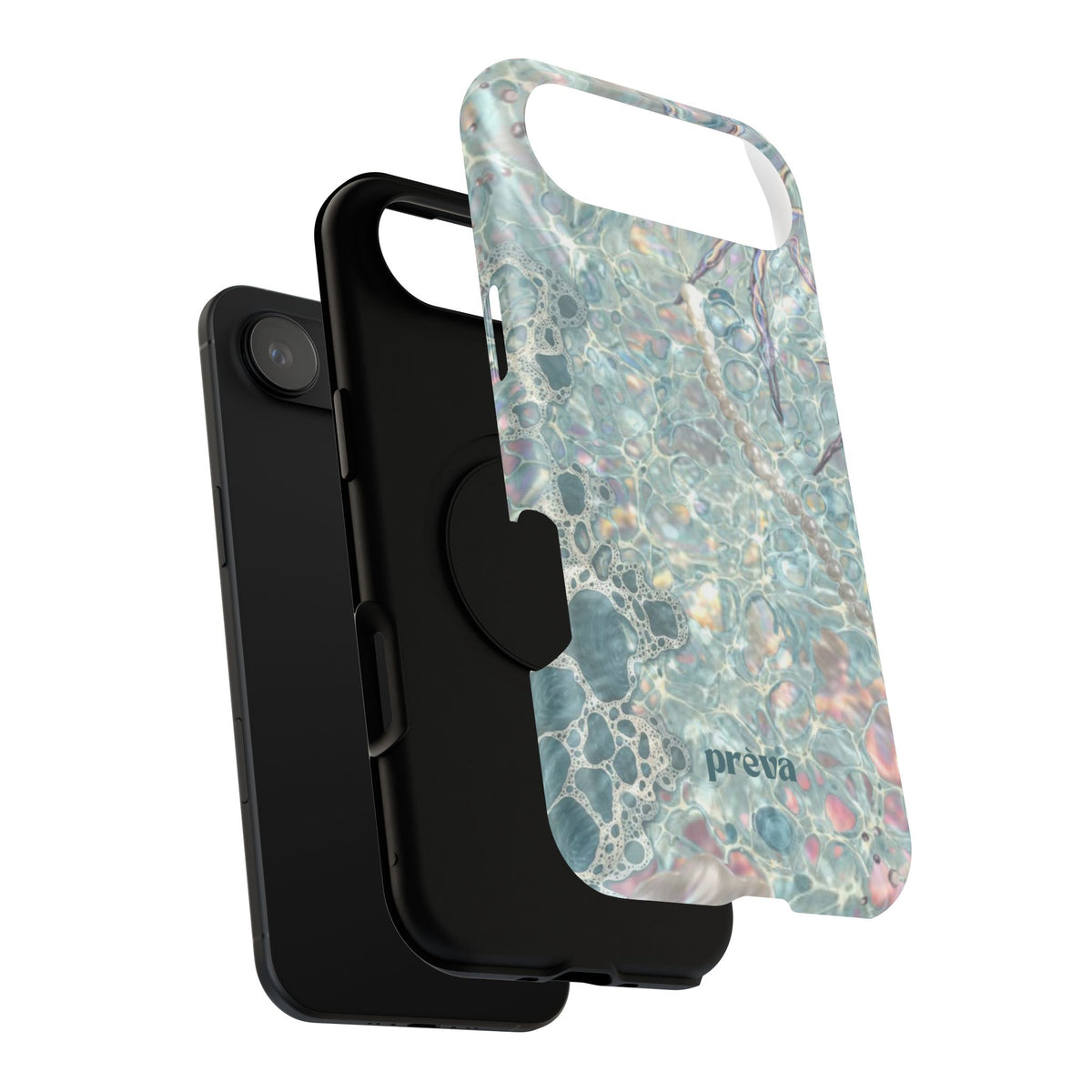 Marbled Seafoam Impact-Resistant Phone Case