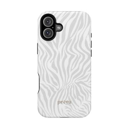 Zebra White Wave Phone Case