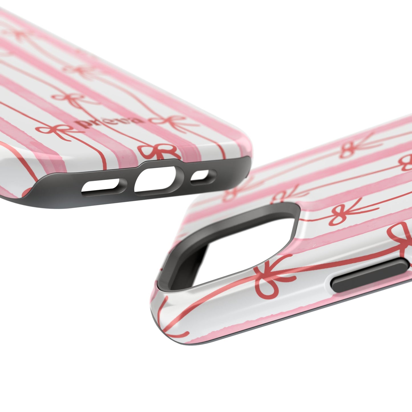 Pink Bow Chain Phone Case