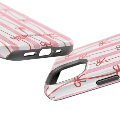 Pink Bow Chain Phone Case
