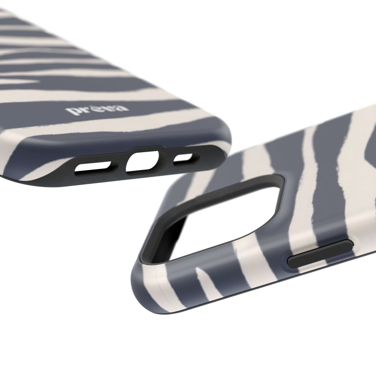 Navy & Cream Zebra Phone Case