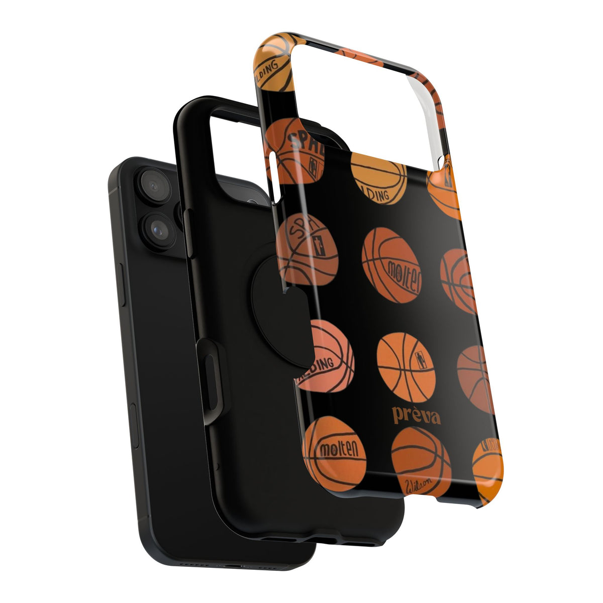 Black Basketball Phone Case