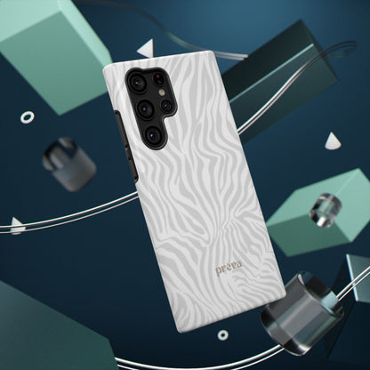 Zebra White Wave Phone Case