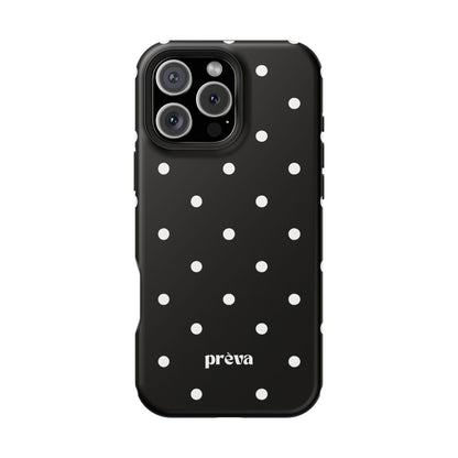 Black with White Polka Dots Phone Case