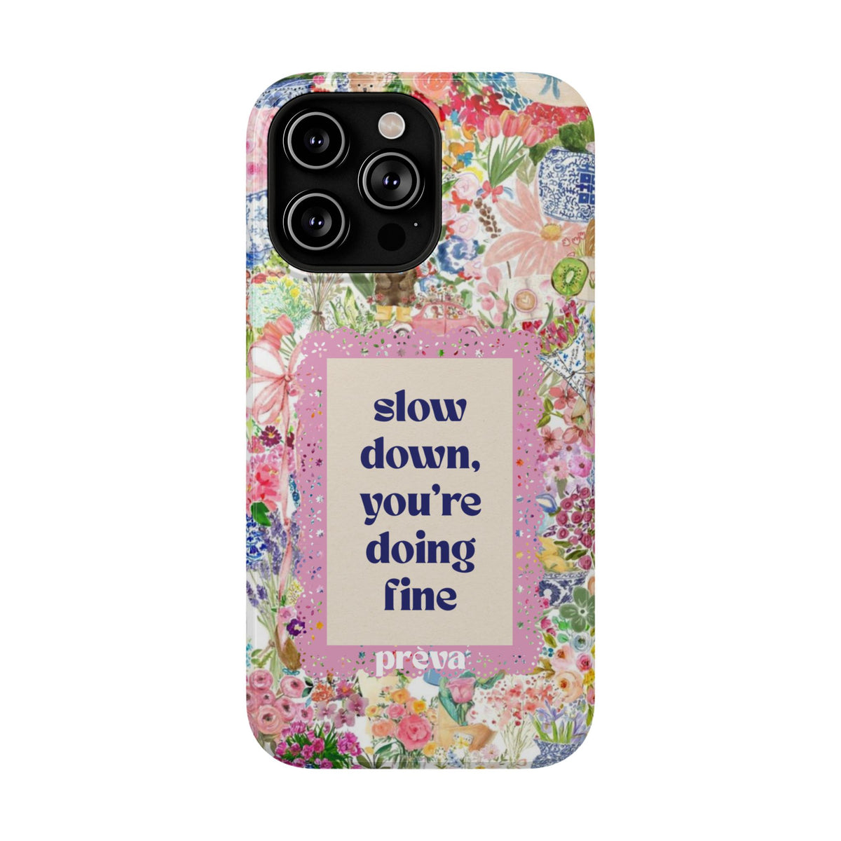 Slow Down Flowers x notsoken Phone Case