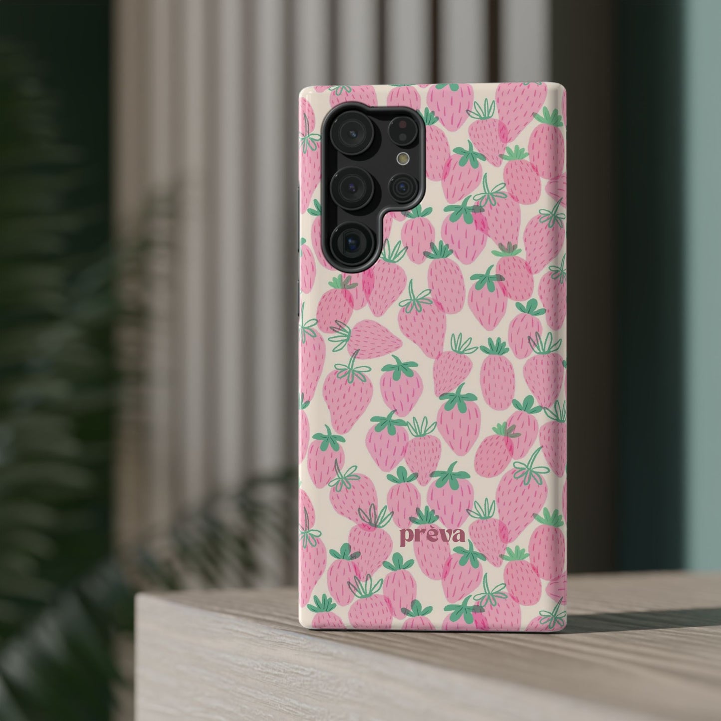 Pink Strawberry Phone Case