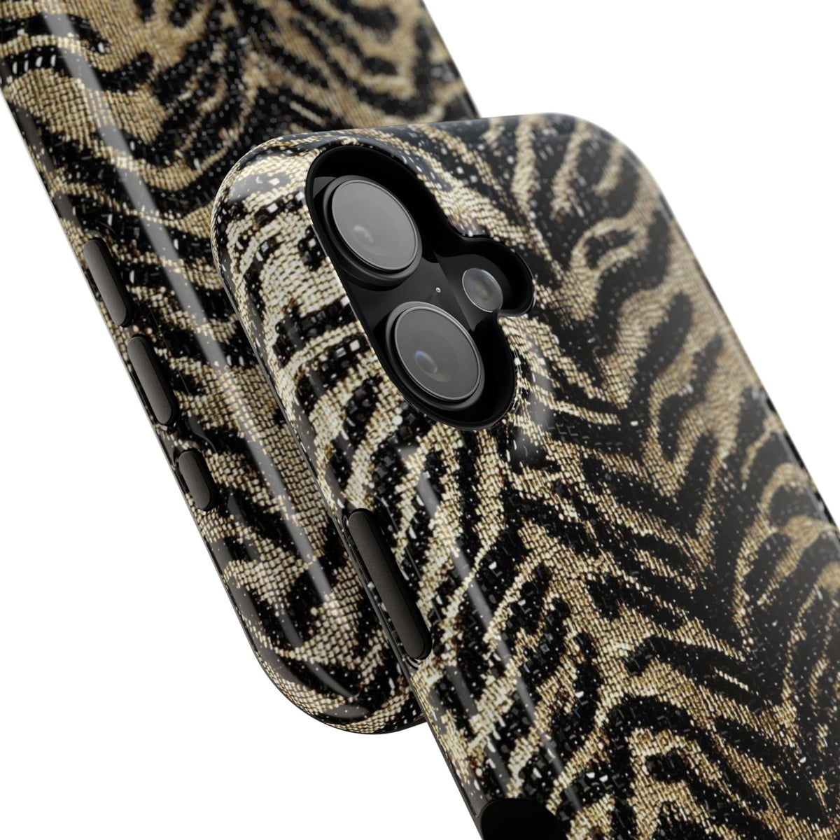 Phone Case — Impact‑Resistant Tiger Print Rug Texture