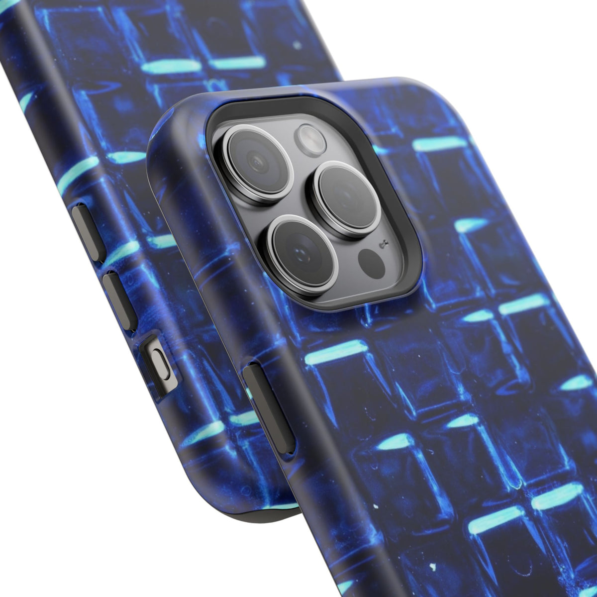 Blue Glass Tile Impact-Resistant Phone Case