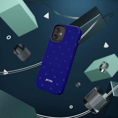 Dark Blue Polka Dots Phone Case