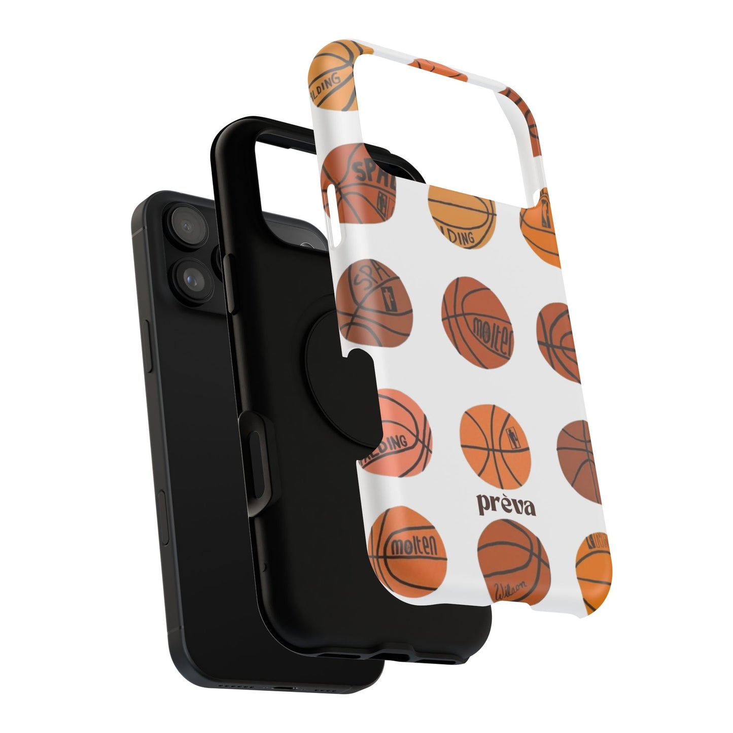 White Basketball Phone Case