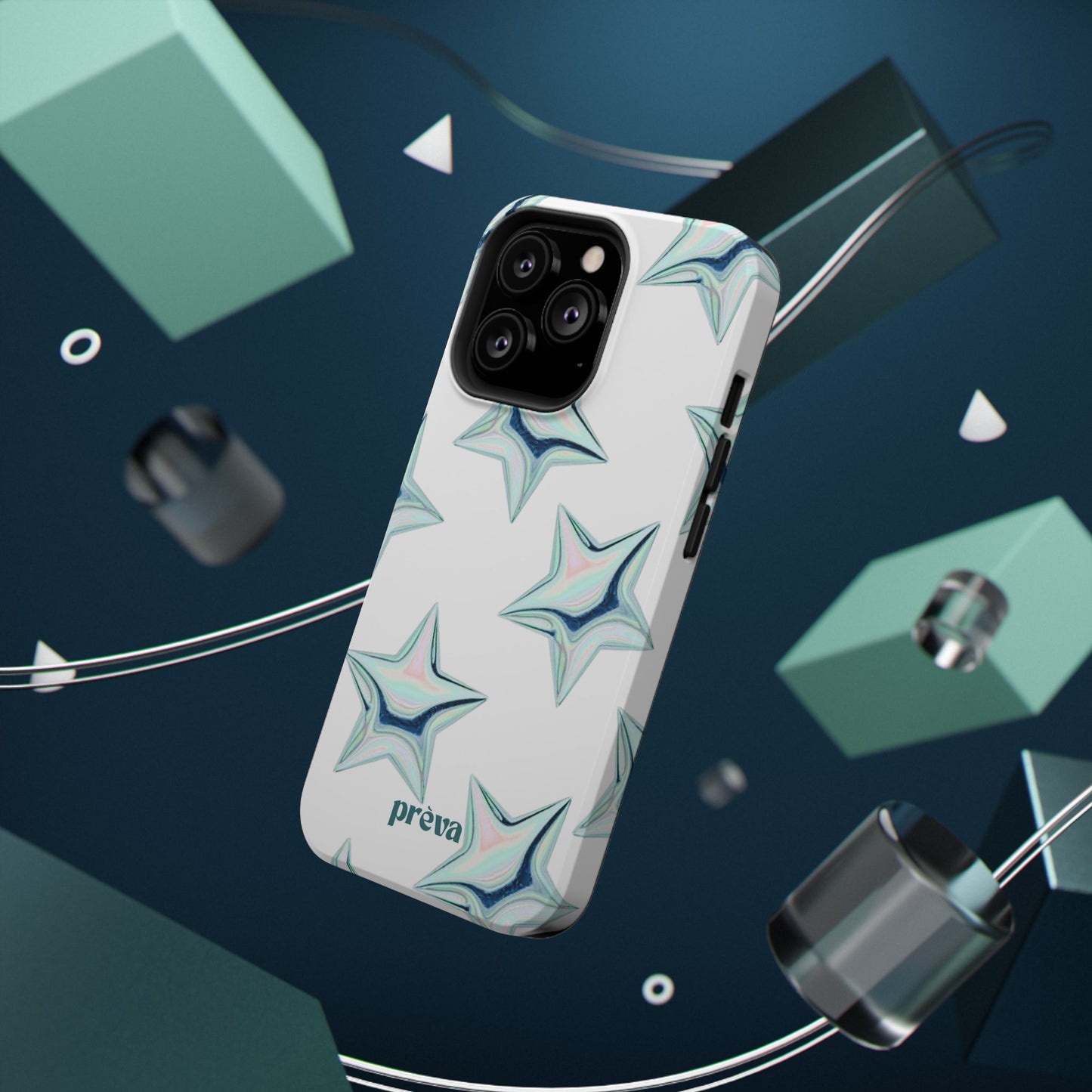 White Starburst Phone Case