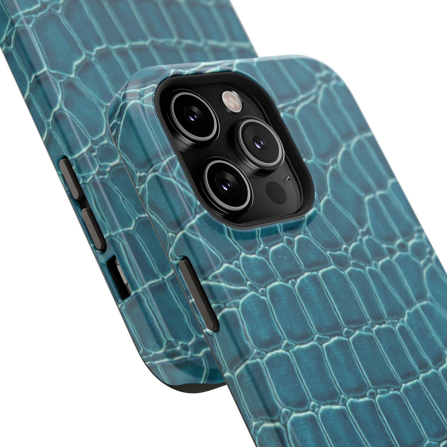 Teal Croc Phone Case