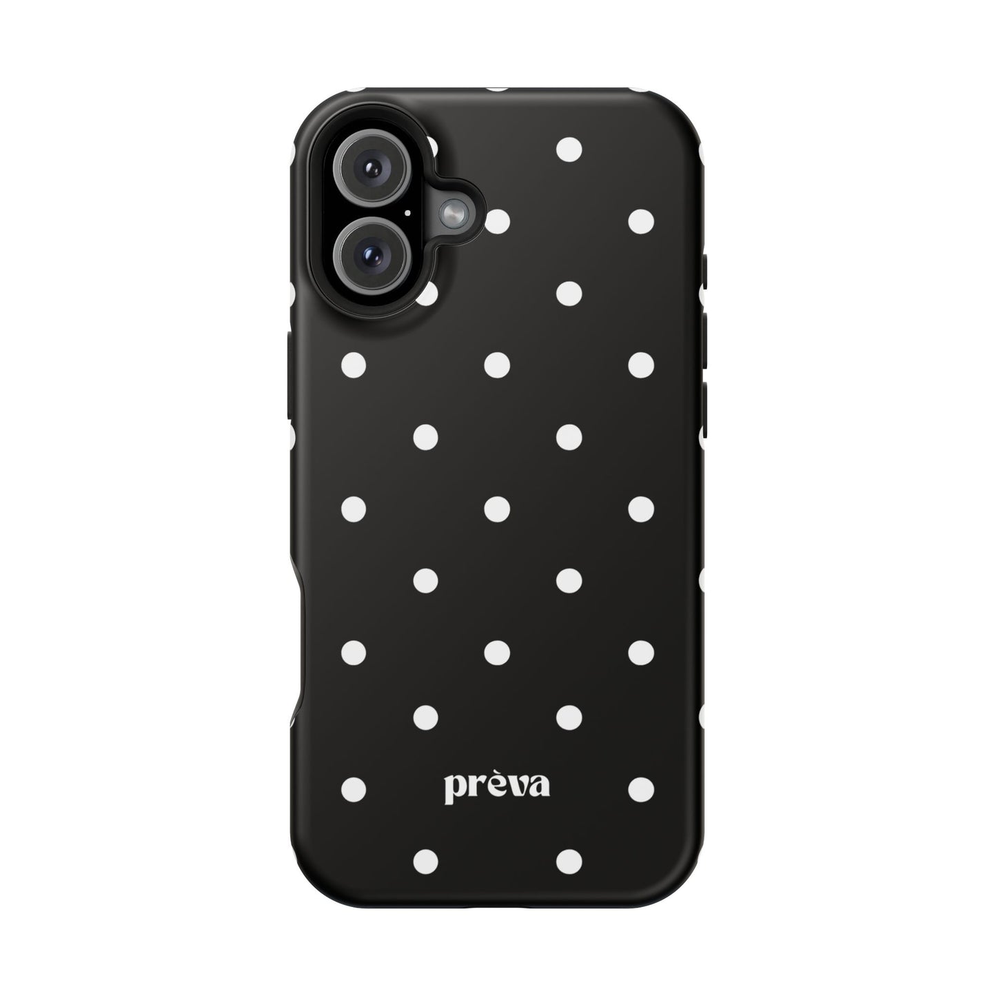 Black with White Polka Dots Phone Case