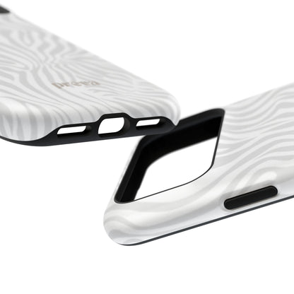 Zebra White Wave Phone Case