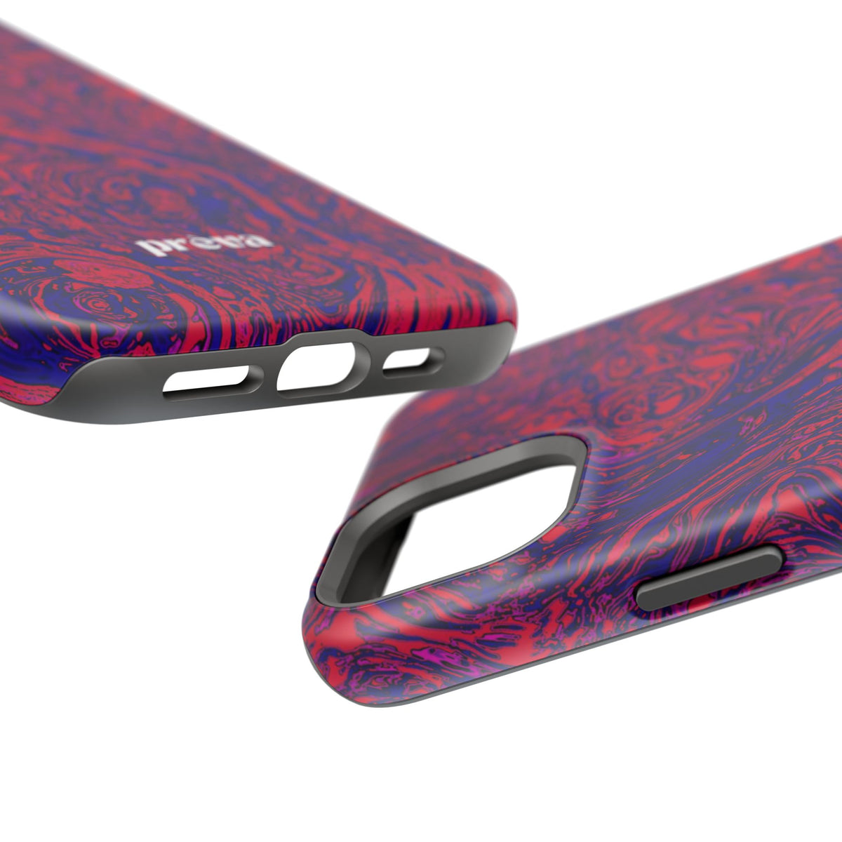 Marbled Red & Purple Impact Phone Case