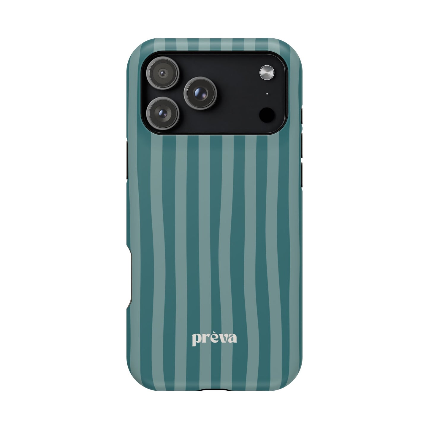 Striped Teal Phone Case