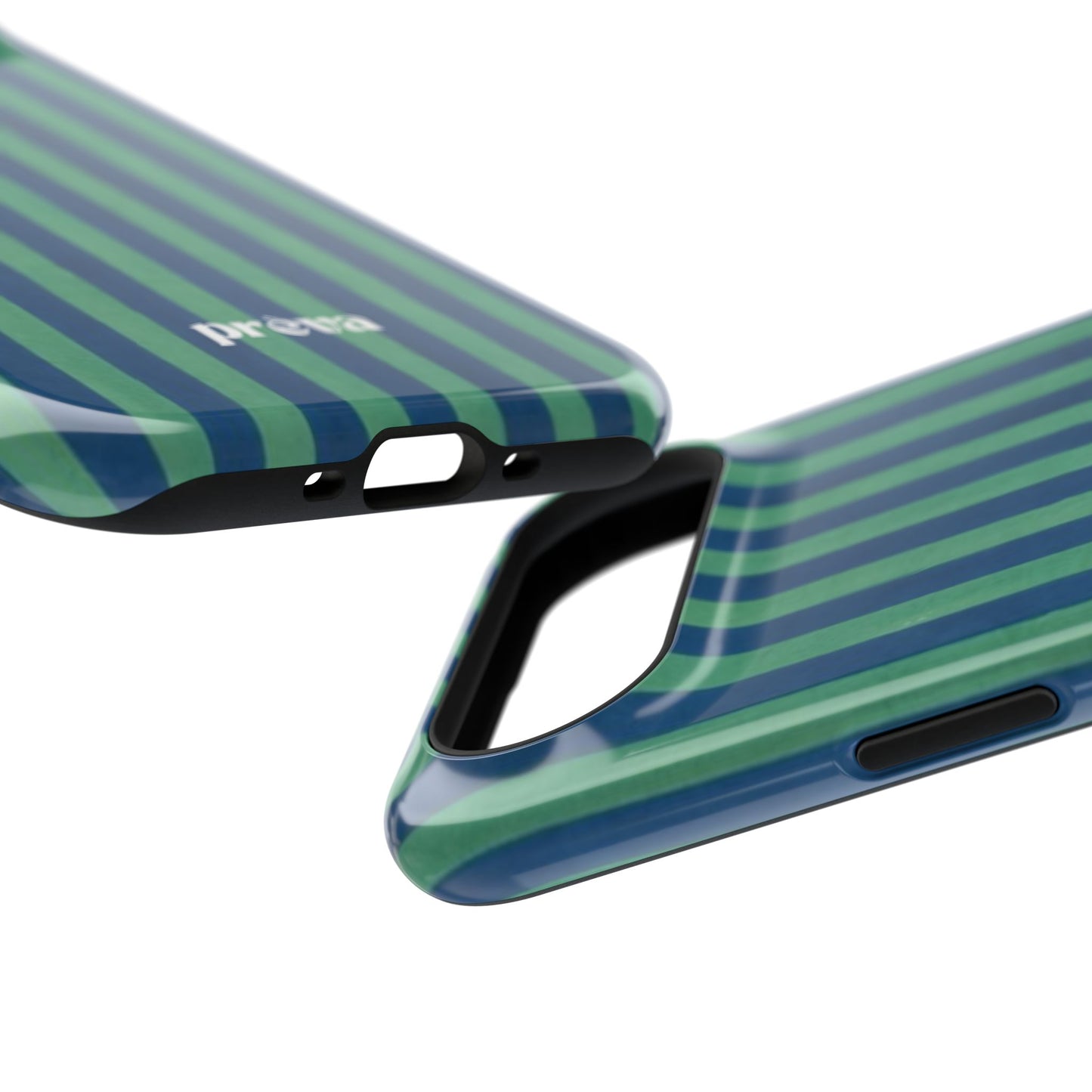 Green & Blue Stripes Phone Case