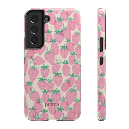 Pink Strawberry Phone Case