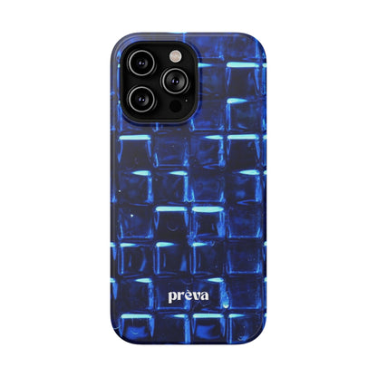 Blue Glass Tile Impact-Resistant Phone Case