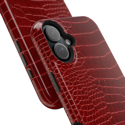 Red Croc Phone Case