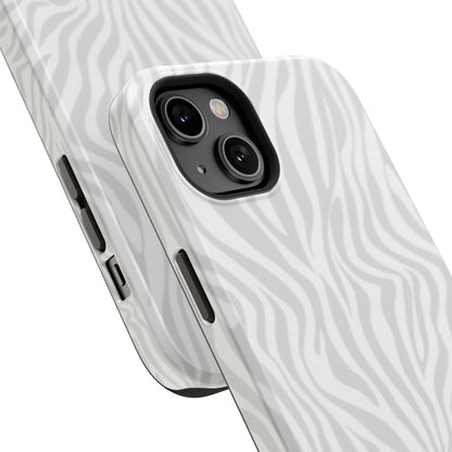 Zebra White Wave Phone Case
