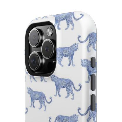 Blue Leopard Pattern Phone Case
