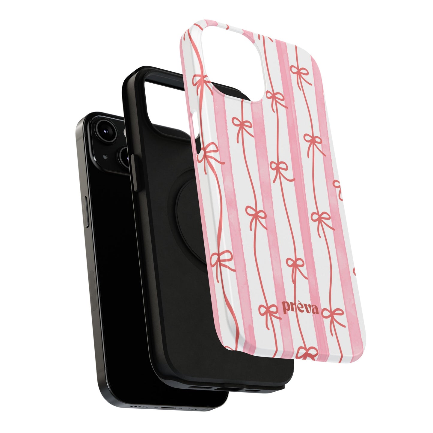 Pink Bow Chain Phone Case