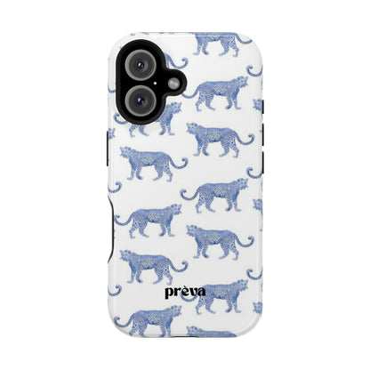 Blue Leopard Pattern Phone Case