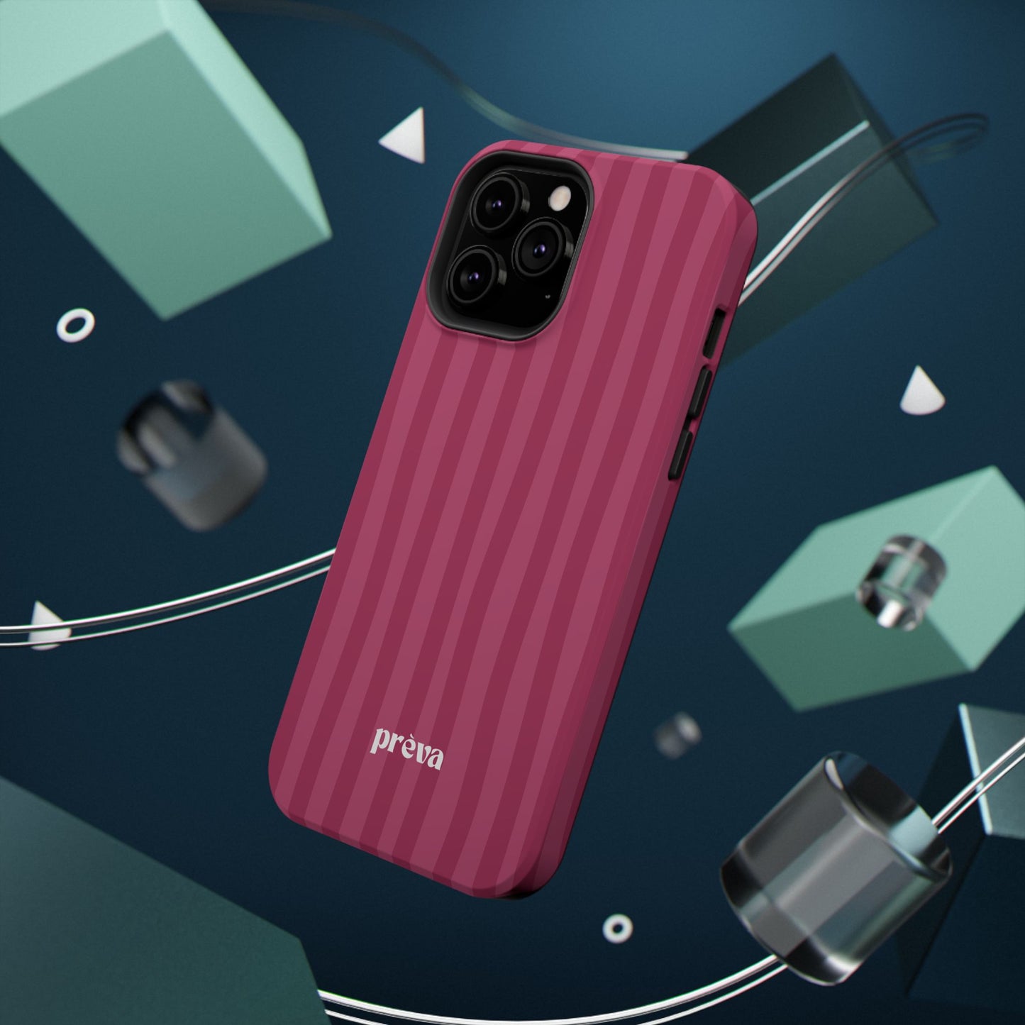 Magenta Stripes Phone Case