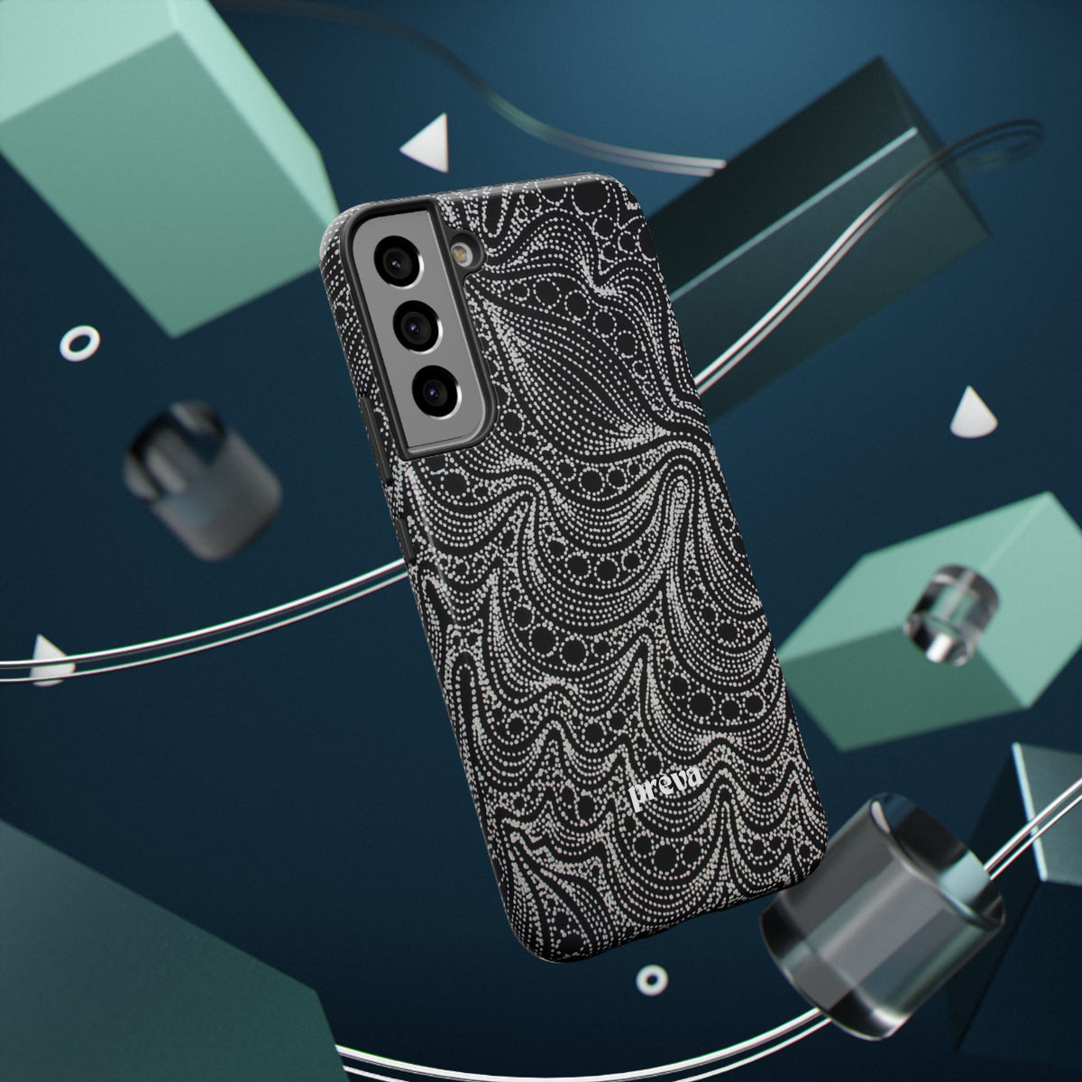 Abstract Midnight Lace Phone Case