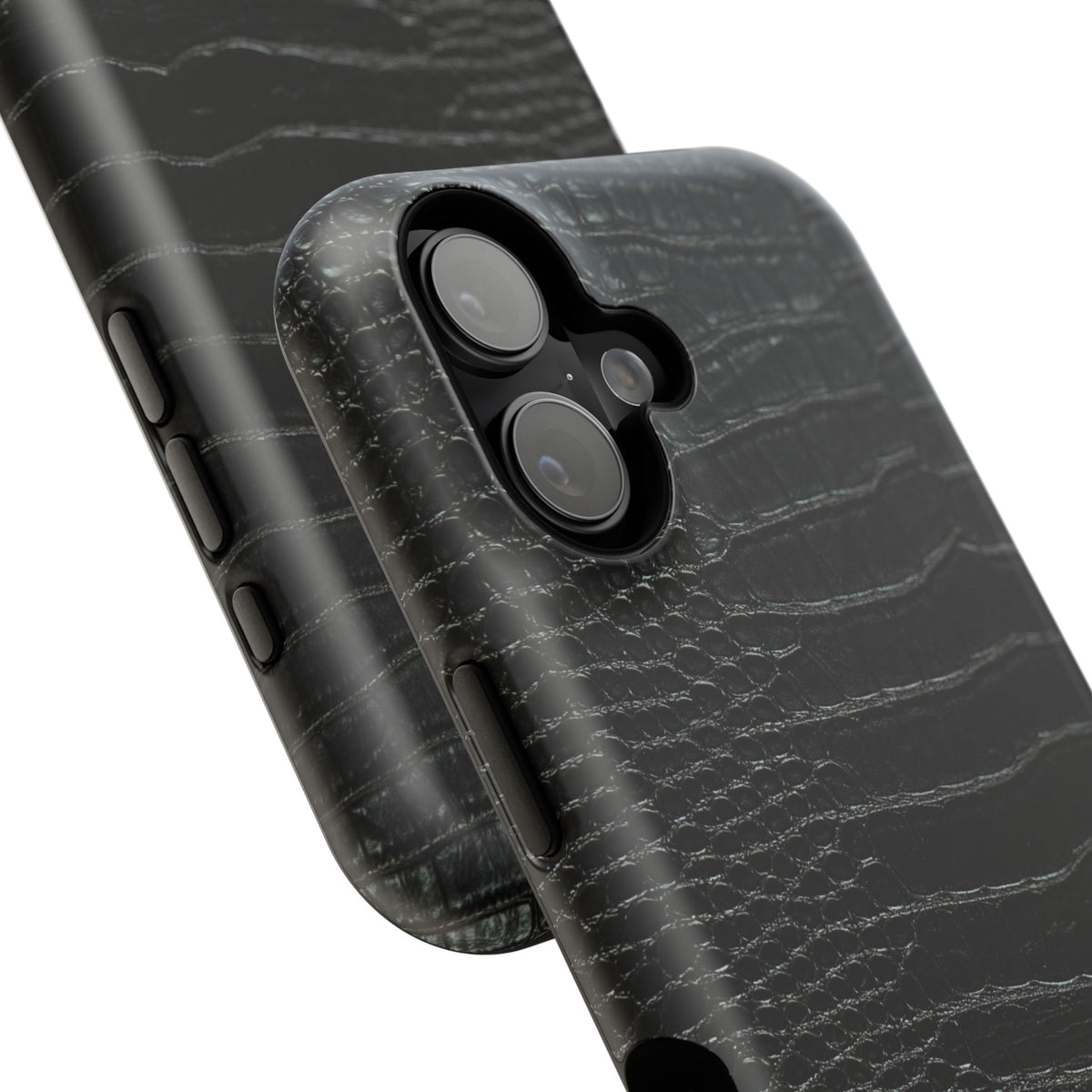 Black Croc Phone Case