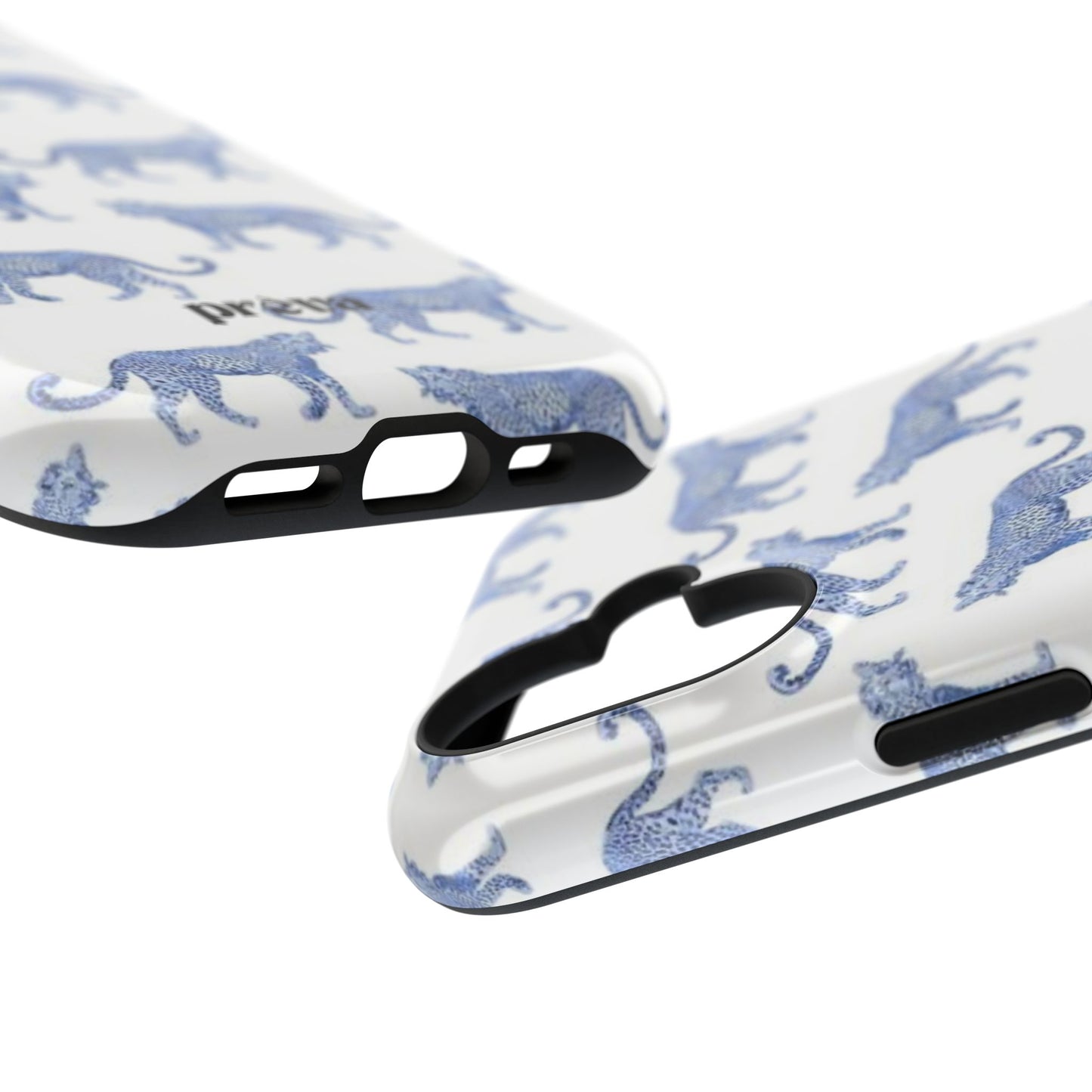 Blue Leopard Pattern Phone Case