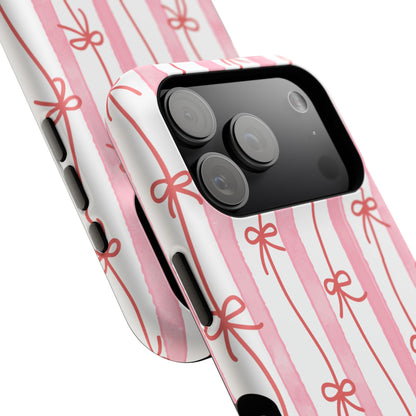 Pink Bow Chain Phone Case
